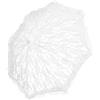 Housoutil Ombrello Parasole in Pizzo Artigianale Bianco, Leggero e Portatile, per Vacanze Estive e Feste in Maschera Stile Elegante e Delicato
