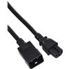 Monoprice Cavo di alimentazione a 3 poli, 3 m, nero, IEC 60320 C20 a IEC 60320 C15, 14 AWG, 15 A per hardware di rete o altre apparecchiature ad alta temperatura
