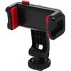 Hemobllo Supporto per Telefono in Plastica Nero, Adattatore per Treppiede e Slitta Flash Blocco Slitta, Rotazione 360° per Fotocamera e Cellulare