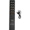 Qcwwy Bastone Luminoso Ricaricabile con Bacchetta Luminosa Portatile con Batteria da 2000 MAh da 2700 K a 6000 K Temperatura Colore Regolabile 6 modalità per Fotografia Video Vlog (BLACK)