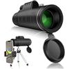Generic Monocolo Telescopio Monocolo ad alta potenza 40X60 con supporto smartphone e treppiede Monocolo impermeabile con il birdwatching Campeggio ed escursionismo Match adulti Birdwatching Binocolo viaggi