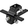 Generico Compatibile con Canon Nikon Fujifilm Sony DSLR Mirrorless Slider for guida di messa a fuoco macro a 4 vie con piastra a sgancio rapido