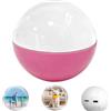 Generic Album fotografico digitale con sfera di cristallo 3D, lettore video, sfera di memoria con display a LED, sfera di cristallo personalizzabile, regalo per anniversario, compleanno (rosa)