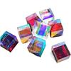 Generic Lenti in vetro ottico 8 PZ 2.2X2..15cm Difettoso Croce Dicroica X-Cube Prisma for Arte Collana FAI DA TE