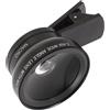 TOGEVAL Lente per Fotocamera Mobile Macro e Grandangolare Clip e Antiriflesso per Scatti Nitidi e Inquadratura Portatile e Facile da Installare