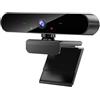 TIEOAXFT Webcam HD 4K fissa for computer portatile con microfono USB e telecamera di riproduzione for PC for streaming/videochiamate(4K webcam)
