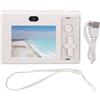 Mtlavishness Videocamera digitale per vlogging, risoluzione 48 MP, uscita video 1080P, zoom digitale 8x, anti-vibrazione, auto sensibile alla luce, ideale per viaggi, riunioni di (White)