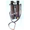 Nautical Replica Hub Binocolo in pelle vintage in ottone anticato con blet in pelle