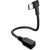 QaMcbulc Mini USB femmina a tipo C USB maschio, kit hardwire compatibile con Dash cam Mini USB a USB di tipo C, caricabatteria da auto per Gamin