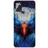 MUTOUREN Cover per Samsung Galaxy A51 5G Custodia in Silicone TPU Trasparenti Ultra Sottile Antigraffio Antiurto Protettivo Case con Pellicola Proteggi Schermo, Aquila