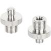 PLCPDM 2 maschio a 1/2 pollici-20 maschio 1/4 pollici-20 adattatore filettato femmina in acciaio inossidabile per accessori per studio fotografico vite in acciaio inossidabile