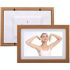 Cuifati Cornice Digitale WiFi da 13,3 Pollici, Cornice Digitale Touchscreen HD con 1G DDR3 e 32 GB, Cornice Elettronica 1280x800 con APP, per Ufficio Domestico (Spina europea)