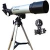 Generic s per adulti 50mm di apertura 360mm Lente prismatica rifrattore astronomica per astronomia con adattatore per telefono e treppiede per osservazione
