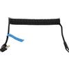 SparkFeng Cavo a molla per alimentatore Type-C a DC 4017, cavo di alimentazione per fotocamera USB Type-C a DC 4017 con indicatore LED, cavo retrattile da 42 a 80 cm per attrezzature