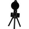 Generico 1 Set binocolo del telefono mini telescopi Compatto lenti della macchina fotografica banca treppiede tripod trepiede calzante treppiedi fotocamera del cellulare addominali Black