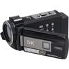 Jectse Videocamera Digitale, Touch Screen IPS da 3 Pollici 5K 56MP IR Night Videocamera Digitale HD per Viaggi
