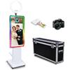 LyyyCaaa Macchina fotografica portatile a specchio con touch screen da 32 pollici, macchina per selfie con luce RGB e custodia per eventi