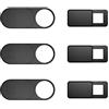 TRILINK Webcam Cover 6Pack, copertura per webcam, ultra sottile per laptop, iMac, MacBook Pro, Mac, computer, smartphone, tablet, dispositivo di scorrimento della fotocamera, protegge la privacy e la