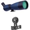WESLNN 25-75x70 HD Cannocchiale Zoom Monoculare BAK4 Prisma Telescopio Impermeabile For Tiro Al Bersaglio Bird Watching Di Campeggio Esterna(F blue 20-60X70)