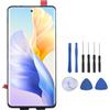 Denash Schermo di Ricambio per Telefono Moto Edge 2024 XT2405V da 6,6 Pollici, con Strumenti di Riparazione, Progettato Specificatamente, Ideale per Rotti, Morti e Problemi di Tocco (senza cornice)