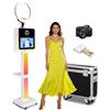 YuuuCooo Specchio Photo Booth con luci sincronizzate musicali, DSLR Photo Booth con touch screen da 15,6 pollici, mini PC integrato, custodia da viaggio per matrimoni, lauree, eventi, noleggio (nero, Photo
