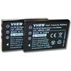 vhbw 2x batteria compatibile con HP/CompaQ Photosmart DSX410, DT3200, RCP-10325x, RCP-8325x fotocamera digitale DSLR (1000mAh, 3,6V, Li-Ion)