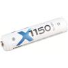 XCell X1150 146985 - Confezione da 4 pellicole (tensione 1,2 V, altezza 44,5 mm, ø 10,5 mm, 850 mAh, batteria NI-MH, ricaricabile)
