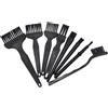Hoement Kit Pulizia Antistatico 10 in 1 Manico Plastica e Nylon Nero | Spazzola per Tastiera e Computer, Adatta a Spazi Piccoli, Leggera, Non Trattiene la Polvere