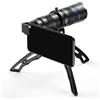 Generic Binocolo ad alta potenza, telescopi monoculari HD esterni, telescopio monoculare con zoom elevato 20-40X con treppiede e clip, binocolo super teleobiettivo BAK4 multistrato la maggior parte degli sma