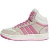 adidas Unisex - Bambini Hoops Mid 3.0 Shoes Kids, Wonder Beige / Pink Fusion / Off White, 37 1/3 EU