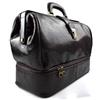 VICTOR LINE SRL Borsa Medico/Dottore Unisex In Vera Pelle 100%, Doppio Fondo Colore MARRONE SCURO - Made In Italy - Artigiani Toscani