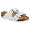 BIRKENSTOCK Arizona Birko-Flor, Ciabatte unisex per adulti, bianco, 39 EU Schmal