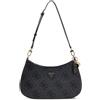 GUESS borsa a tracolla Noelle II Top Zipper Shoulder Bag Coal Logo grigio scuro