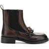 CAFèNOIR - Tronchetti In Pelle Con Elastico E Accessorio Fasciato, Da Donna, Colore T.moro, Taglia 37