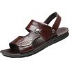 Generico Sandali Donna Tacco Cuoio Sandali In Cuoio Donna da uomo di grandi dimensioni,estivi,nuovi,in pelle di mucca,casual,scarpe da spiaggia,Comodi Scarpe (Brown,40)