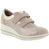ENVAL SOFT 7759522 Scarpa Donna in Tessuto-CAMOSCIO col Platino con ZEPPETTA 5 CM Strappi Comoda Made in Italy Platino 41