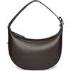 bugatti Amelie Borsa a tracolla da donna, elegante borsa a mezzaluna in similpelle marrone