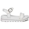 Nero Giardini Sandalo Platform in Pelle. Made in Italy Bianco Bianco