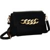 Camomilla Milano Borsa a Tracolla Donna, Similpelle, Collezione Pinky, Colore Nero