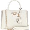 GUESS Gerty Girlfriend Satchel Bag Cream White