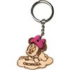 Faltec Portachiavi personalizzato Baby Minnie con nome personalizzato- Minni Topolina su nuvoletta con fiocco colorato - sconti su quantità