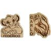 Faltec 10 pz ciondolini/calamite Simba re Leone PERSONALIZZATI- decorazione bomboniere, segnaposto, nascita, battesimo, baby shower, compleanno