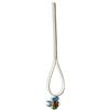 Generic Collana Girocollo magnetica con ciondolo (Dorata con pesciolino multicolore)