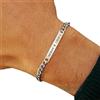 Handmade Vero Bijoux Bracciale uomo personalizzato con incisione, Bracciale nome, Bracciale coordinate geografiche, Bracciale uomo acciaio inox regolabile