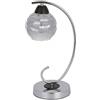 Zarivy Tavolo Etna 1xe14 Cromo/Wengue, elegante e funzionale. Perfetto per illuminare il tuo spazio con stile. Dimensioni: 35 x 14 x 19 cm. Ideale per qualsiasi ambiente moderno.