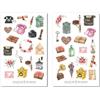 Jellyfish Stickers Set di lettere vintage - adesivi, adesivi per diario, adesivi per planner, adesivi per cassetta delle lettere, posta, oggetti, macchina da scrivere, scrittura