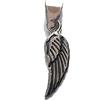 Empress Jewelry Ciondolo in argento sterling ala d'angelo massiccio con marchio di garanzia 925