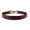 Generic Bracciale in cuoio di bufalo Marchiato - 3 misure