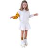 Smart&Cute Tuta WEIRDO realizzata a mano, materiale biologico, perfetta per la scuola o l'esterno. tracksuit per ragazze. Confortevole all'aperto/interno, bambini, scuola, tempo libero.