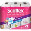 Scottex Amore di Casa Carta da Cucina, Carta Assorbente Cucina, 21 Rotoli